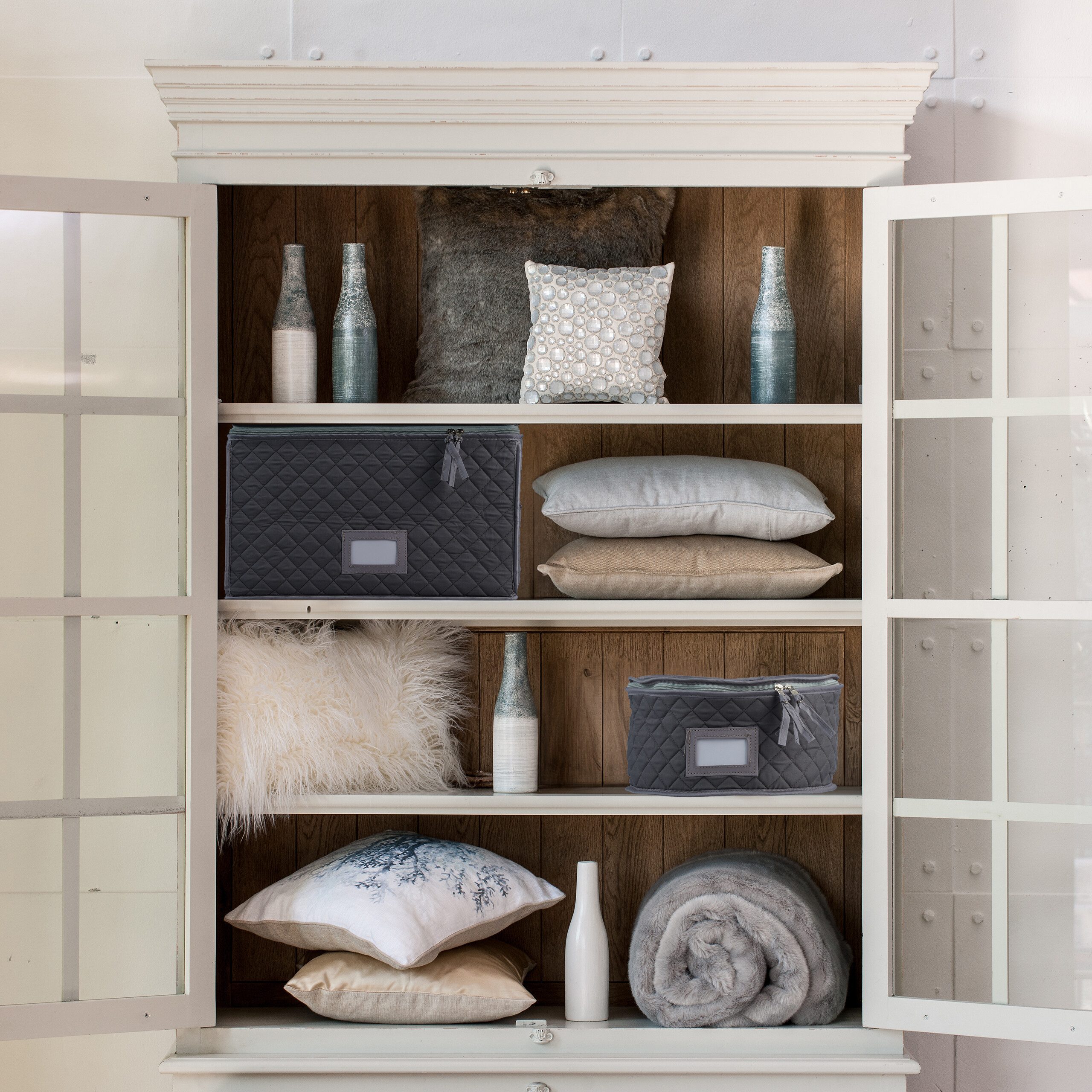 relaxdays Aufbewahrungsbox für Geschirr 6er Set günstig online kaufen