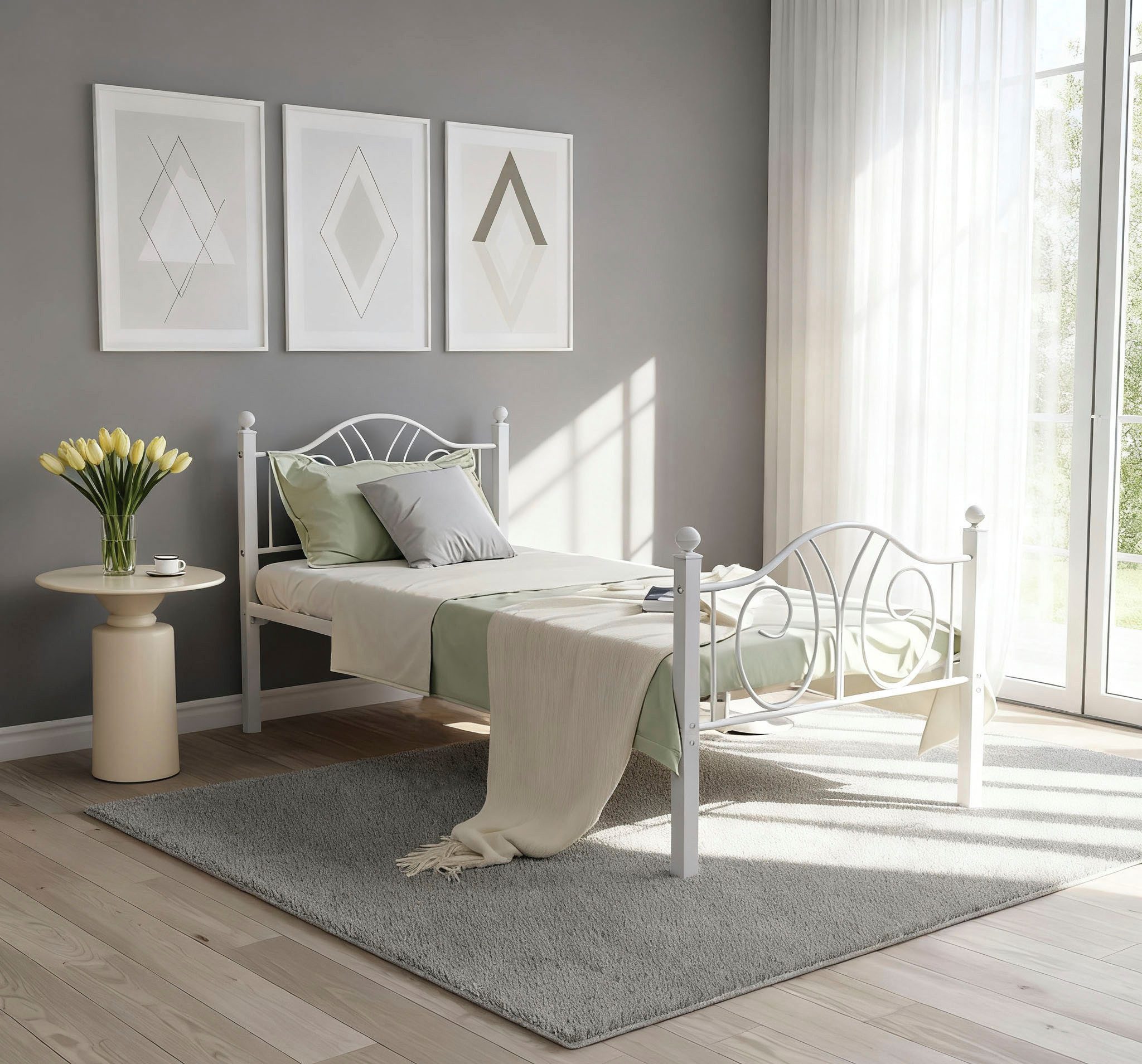 OTTO home Metallbett LUND Landhausbett Bett Märchenbett Prinzessinbett, Trä günstig online kaufen