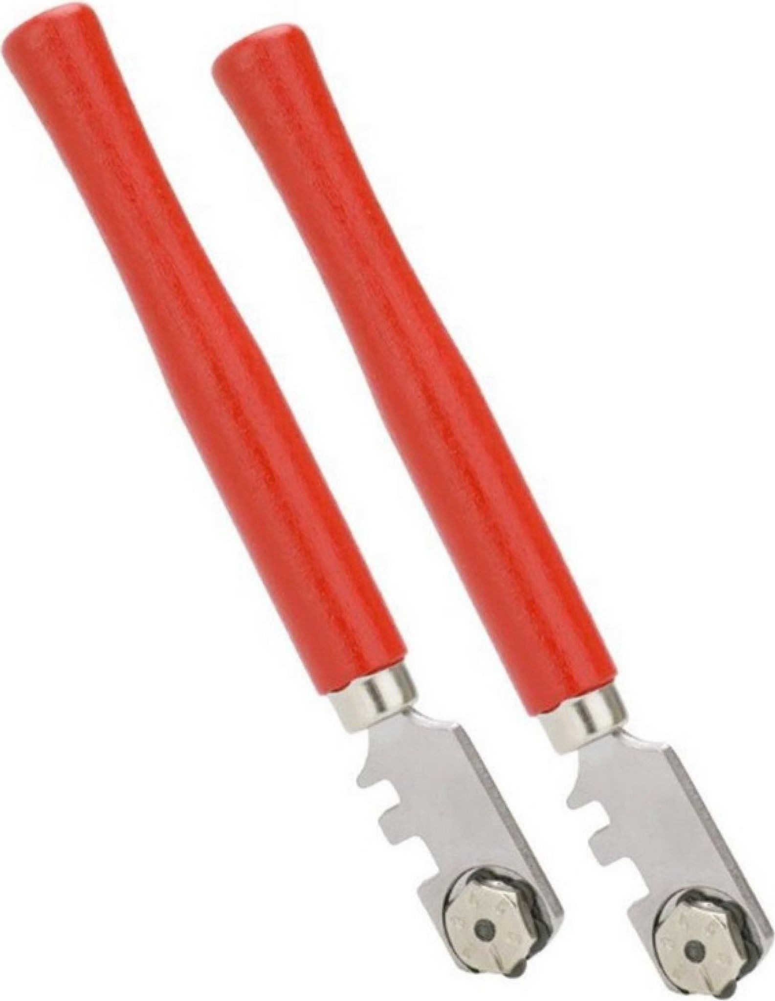FELIXLEO Multitool-Ersatzteil 2er Set Diamant Glasschneider 2-6 mm mit Rädchen Hartholzgriff 130 mm