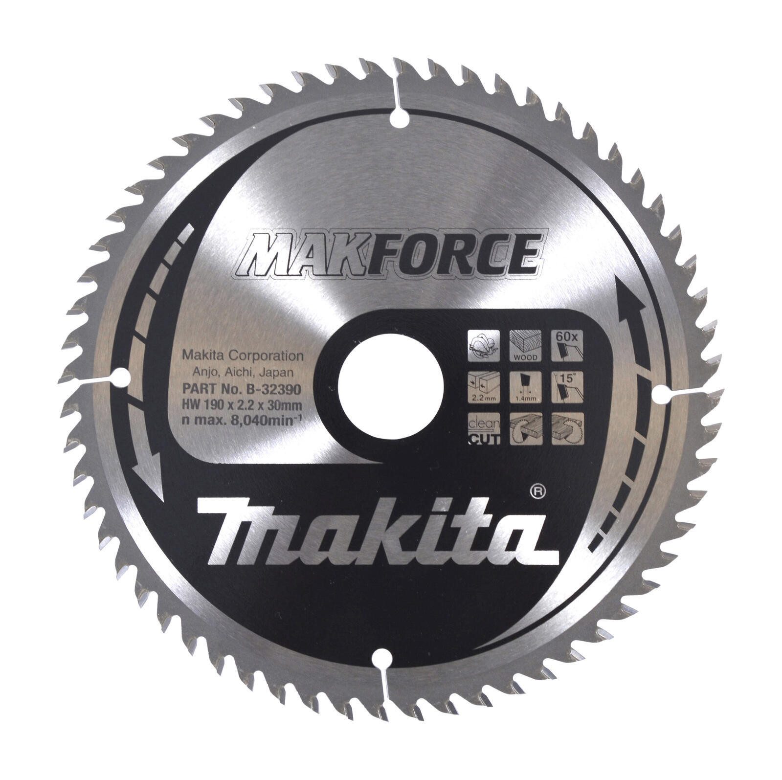 Makita Sägeblatt makita MAKFORCE Säge190x30x60Z