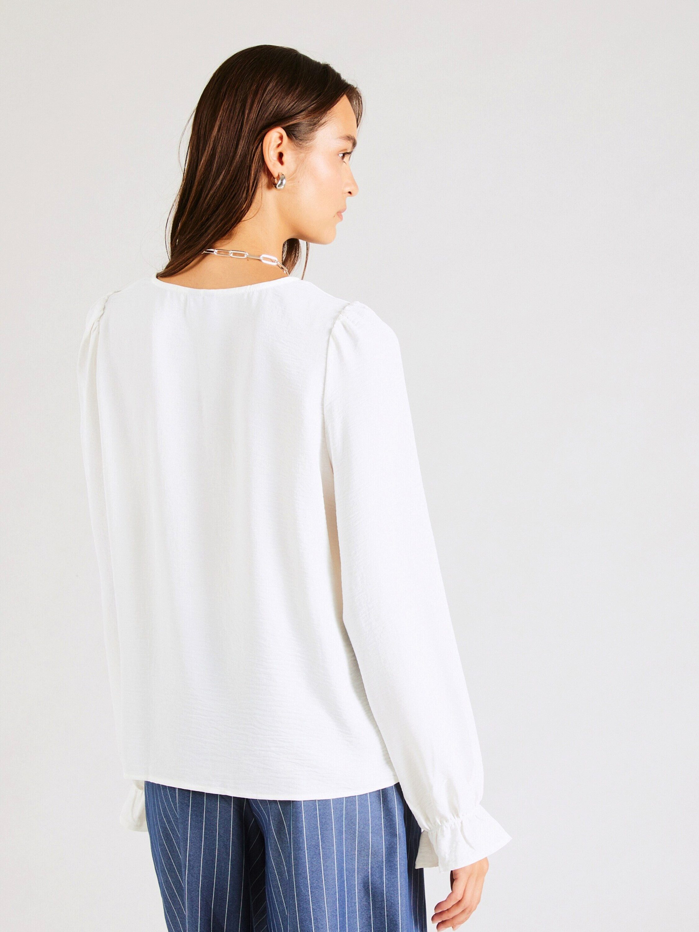 pieces Langarmbluse Tiffany (1-tlg) Drapiert/gerafft günstig online kaufen