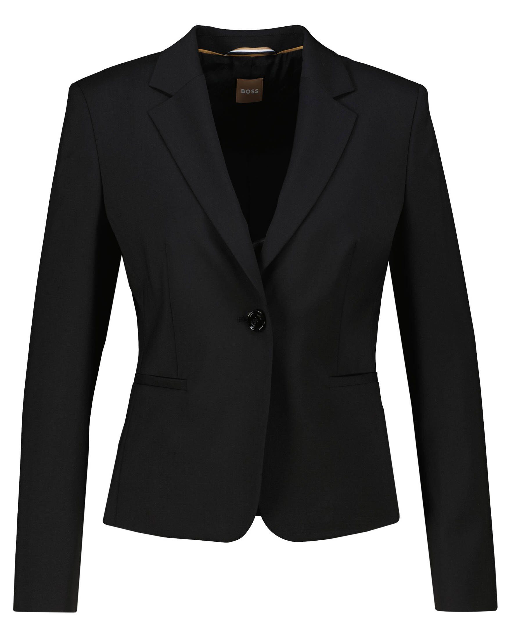 BOSS Kurzblazer Damen Blazer JARUA aus Schurwolle Regular Fit