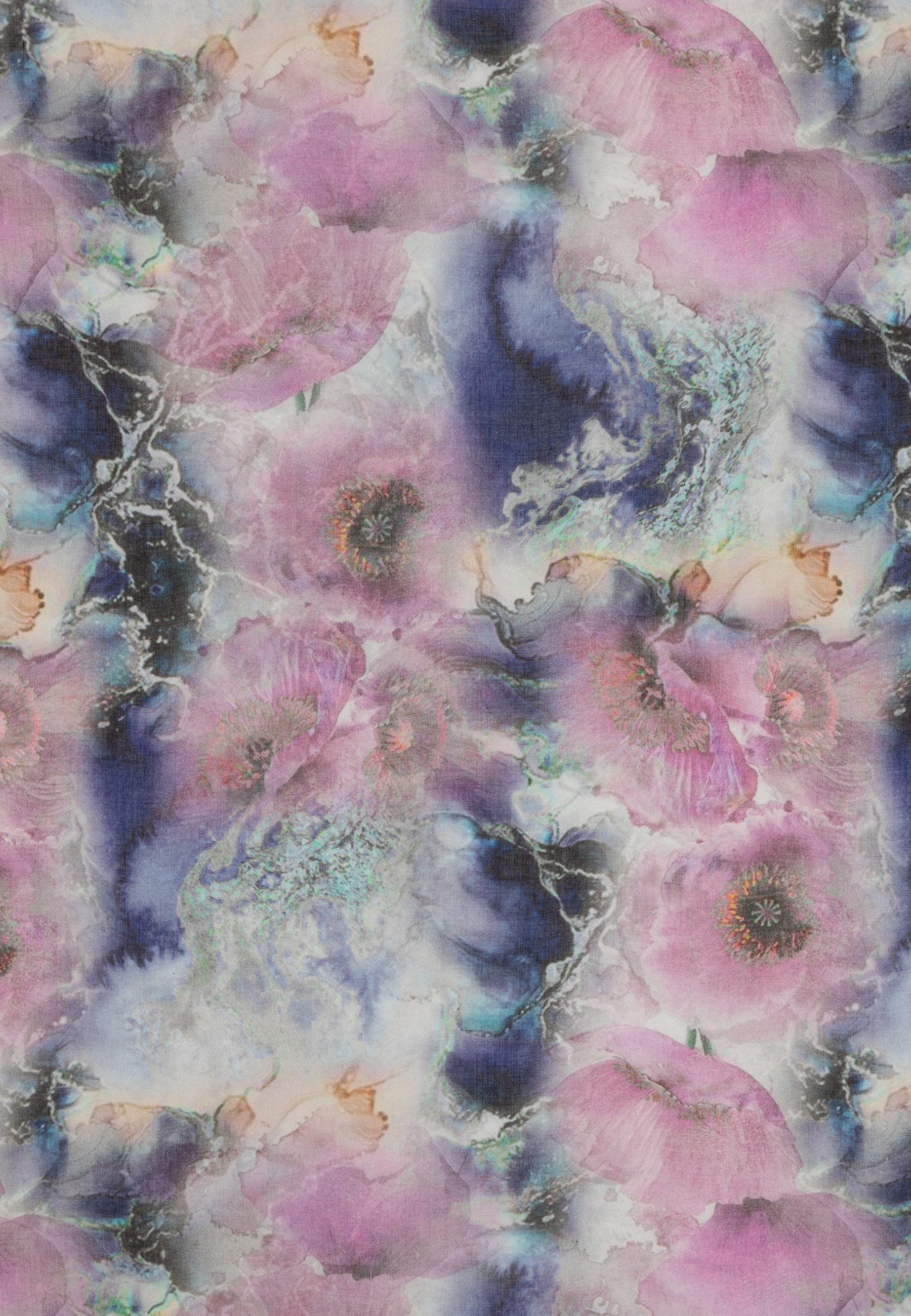 Caspar Modeschal SC532 Damen Sommer Schal aus weichem Modal floralem Muster günstig online kaufen