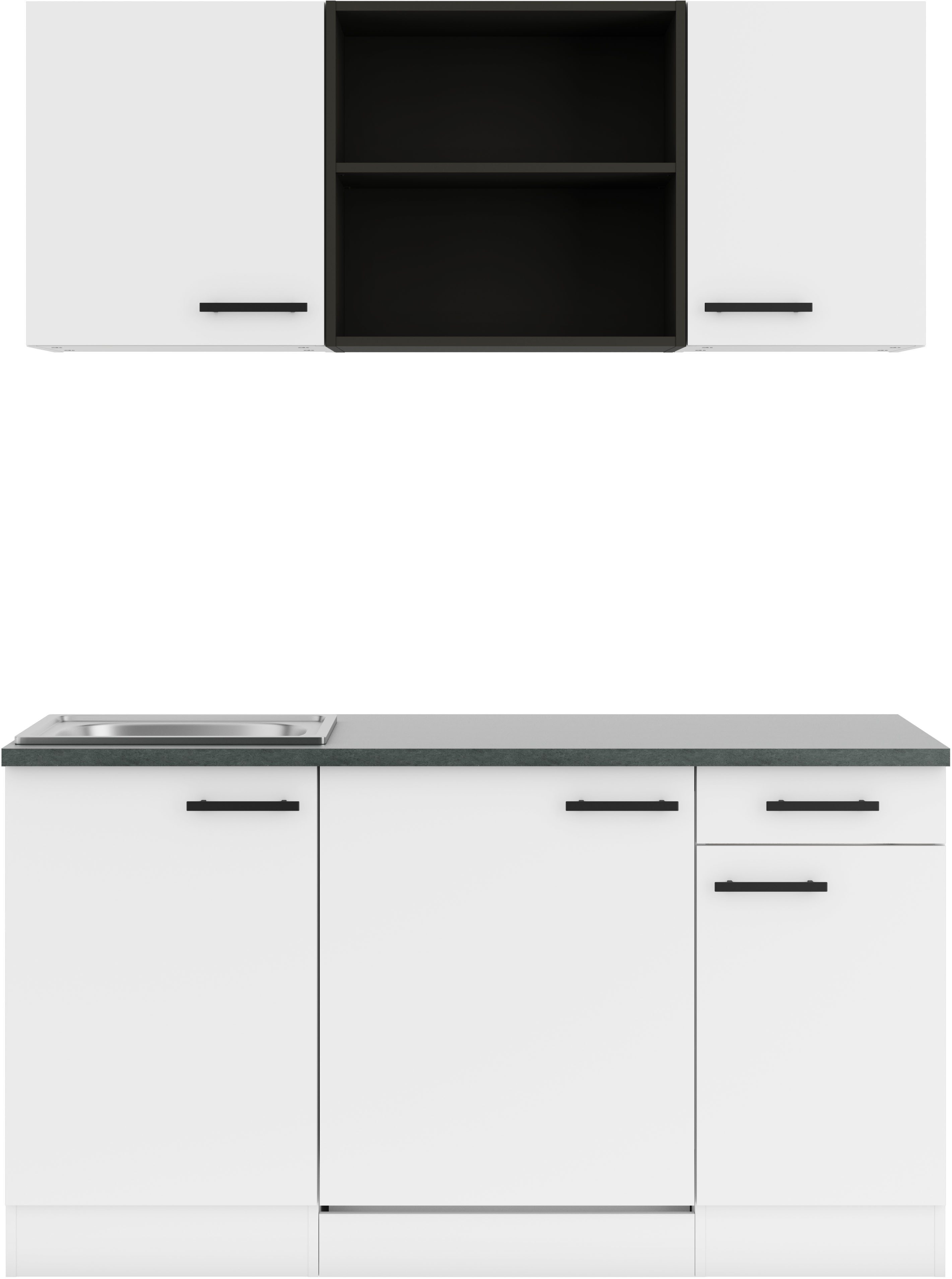 OPTIFIT Pantryküche Palma, Breite 150 cm, wahlweise mit Unterbaukühlschrank oder Kochfeld