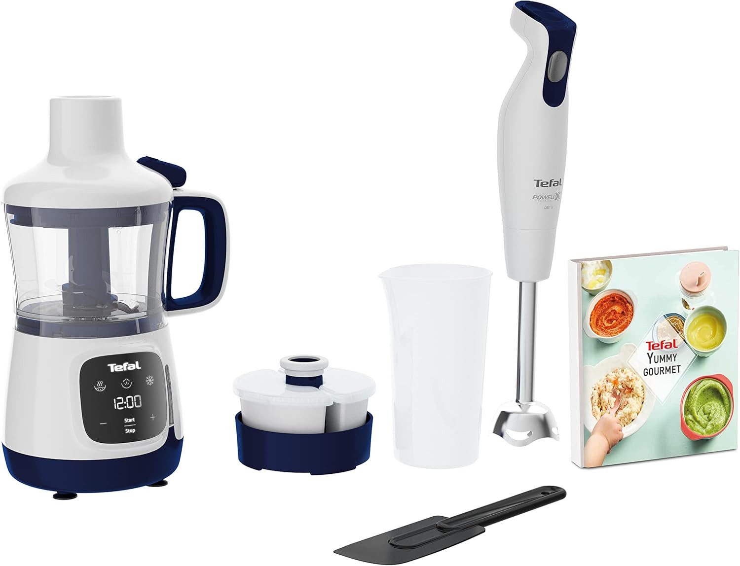 Tefal Babynahrungszubereiter Tefal HB55W4 Yummy Gourmet Babykostzubereiter, 600 W, Wassertank