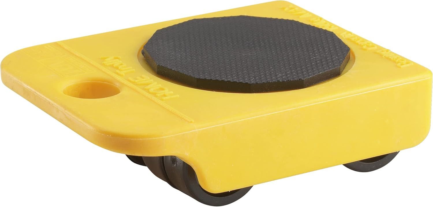 Dörner + Helmer Transportroller, KS Porter Transportroller gelb 150 kg Tragkraft stabil kompakt Drehfun