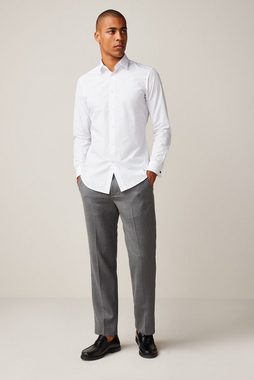 Next Langarmhemd Easy Care Slim Fit Hemd, Doppelmanschette (1-tlg)