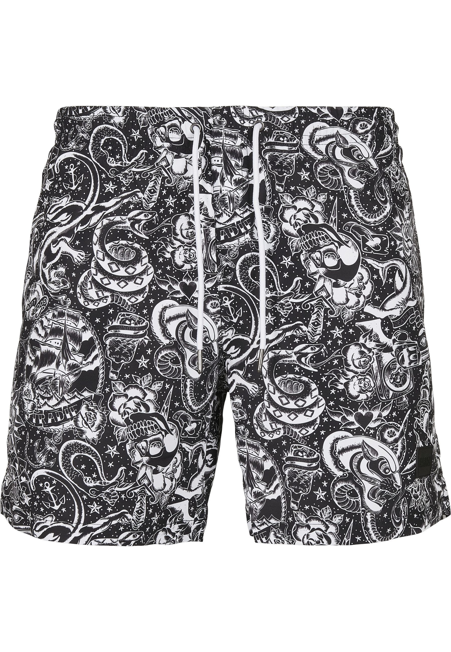 URBAN CLASSICS Badeshorts Urban Classics Herren Pattern Swim Shorts günstig online kaufen