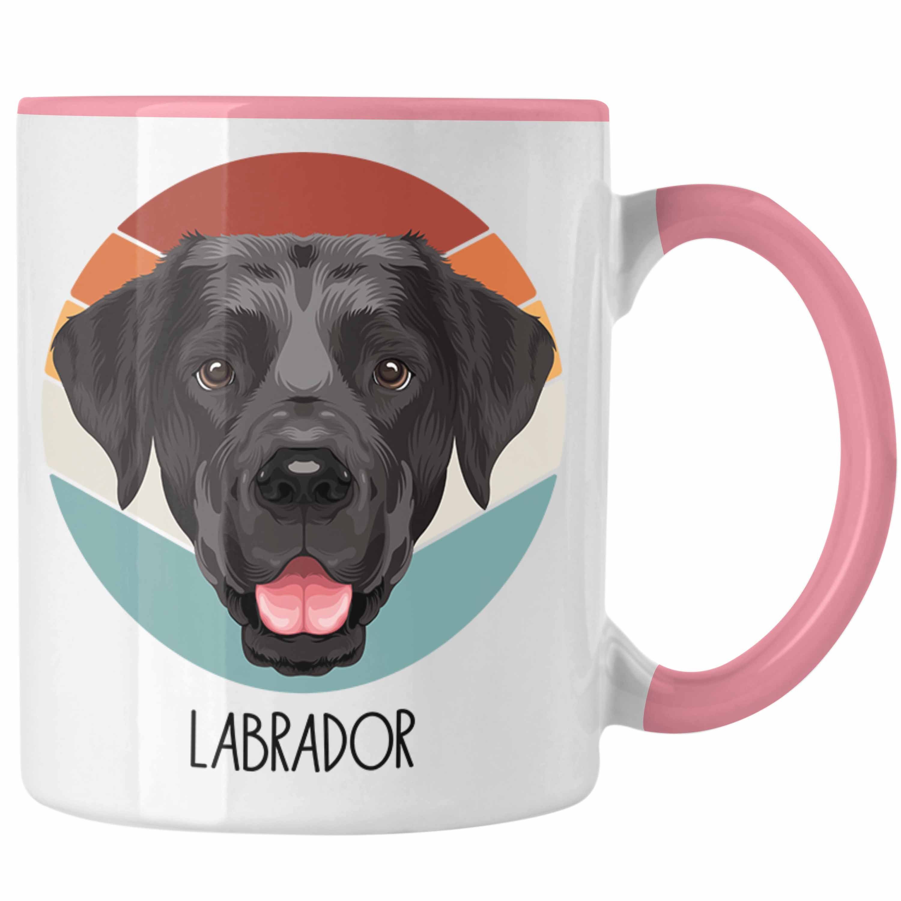 Trendation Tasse Labrador Besitzer Tasse Geschenk Lustiger Spruch Geschenkidee Labrador Rosa
