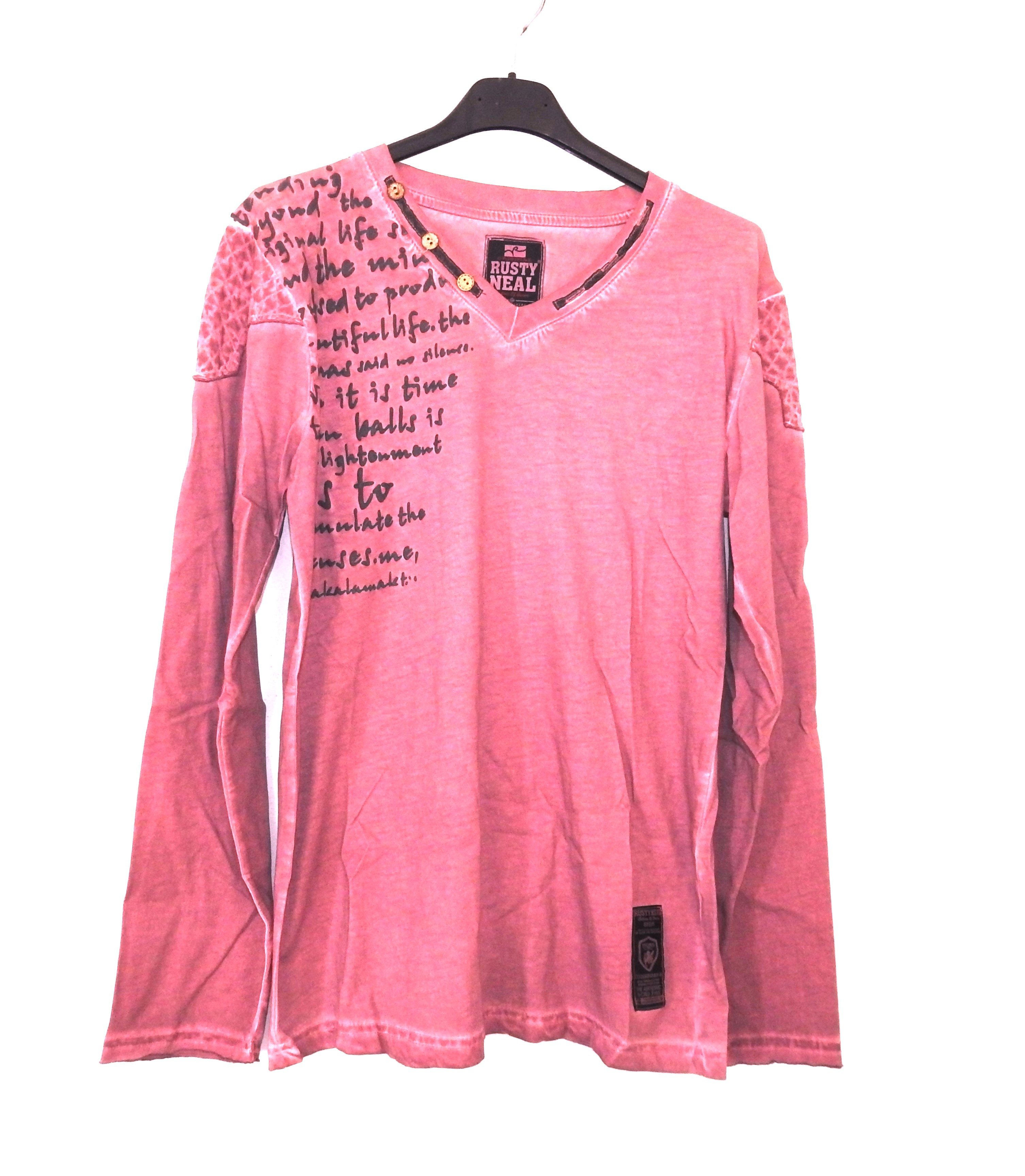 Rusty Neal Langarmshirt in Used-Optik günstig online kaufen