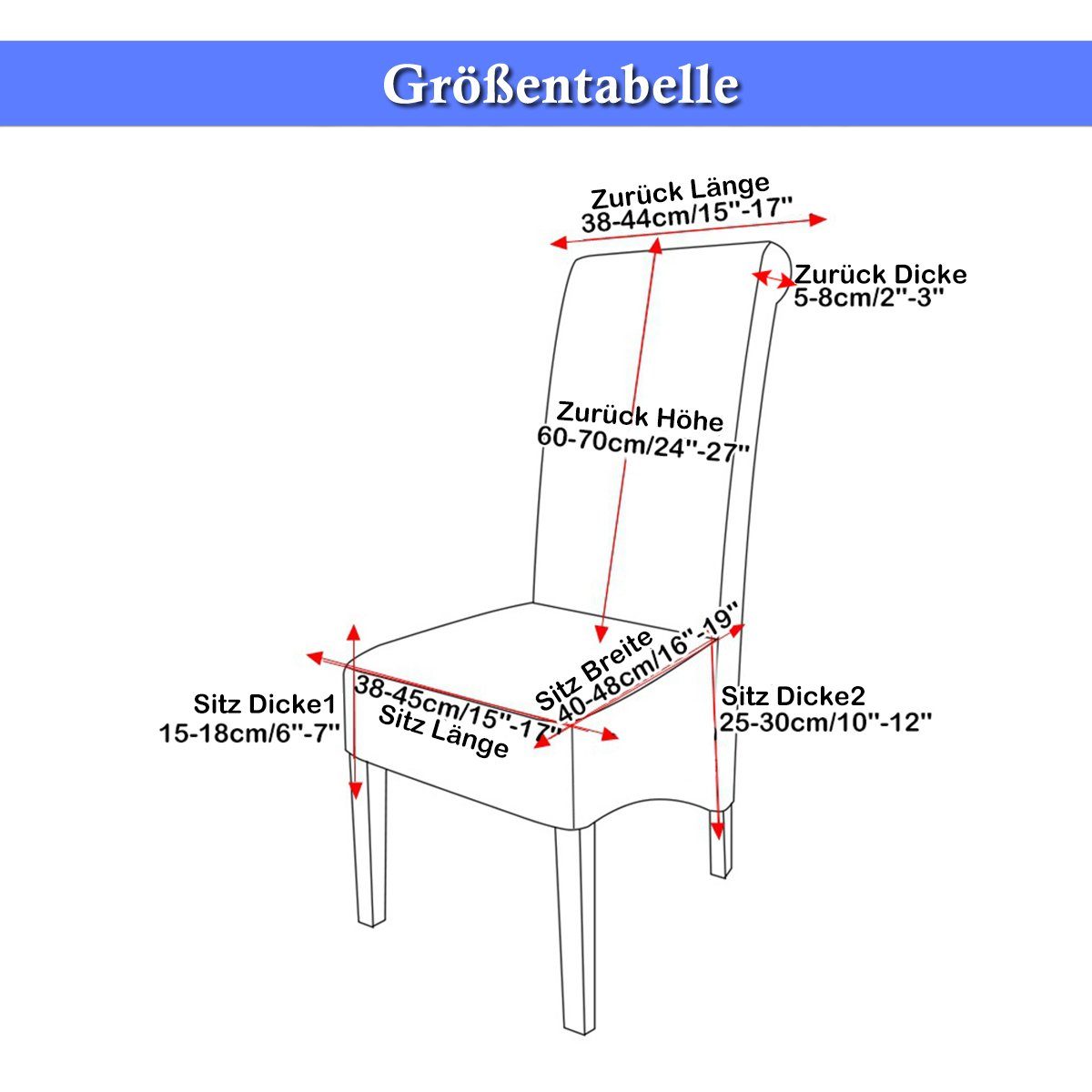 Braun Solide Stuhlhusse Strecken Bankett Stück Stuhlbezug Sitzbezug, Partydekoration Qelus, 2