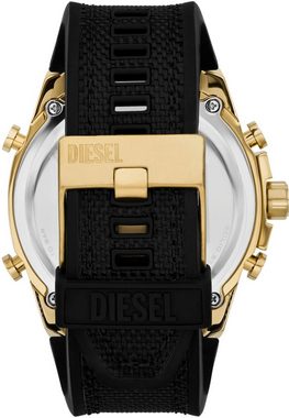 Diesel Digitaluhr MEGA CHIEF, DZ4634, Quarzuhr, Armbanduhr, Herrenuhr, Datum, 12/24-Stunden-Anzeige