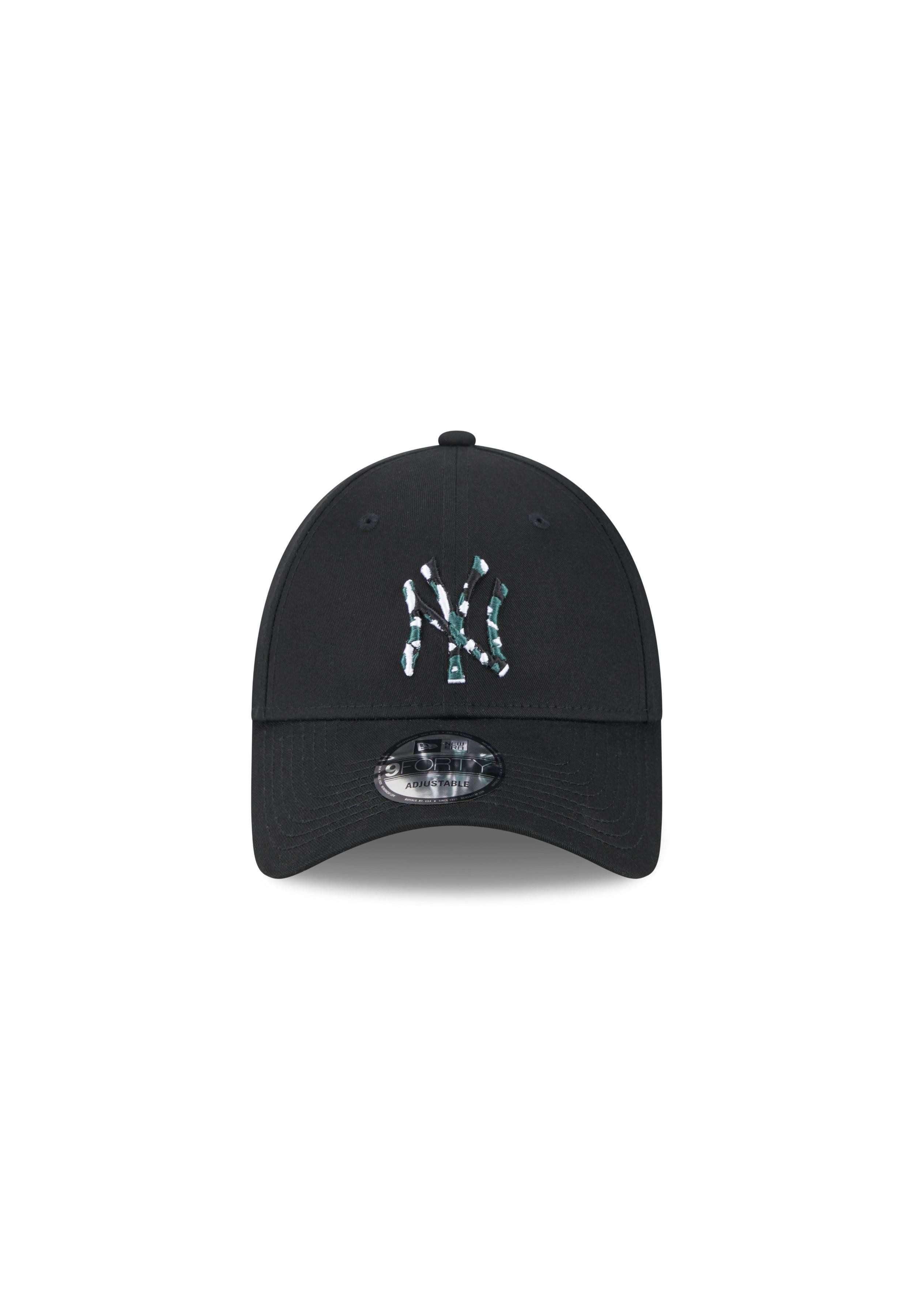 New Era Baseball Cap New York Yankees MLB Seasonal Infill Schwarz Verstellbare 9Forty Cap N (1-St)
