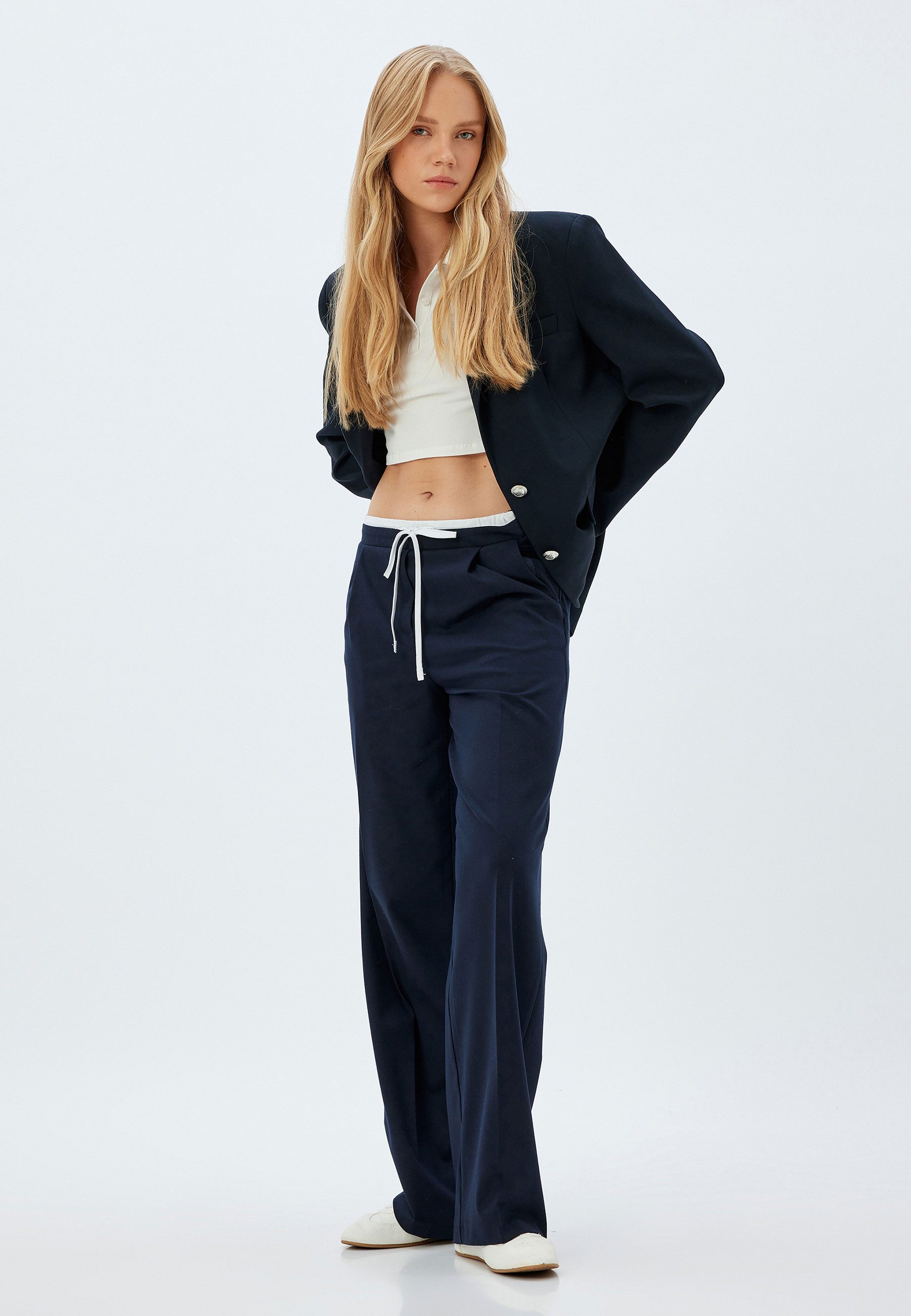 Koton Palazzohose Normale Leibhöhe Wide Leg günstig online kaufen