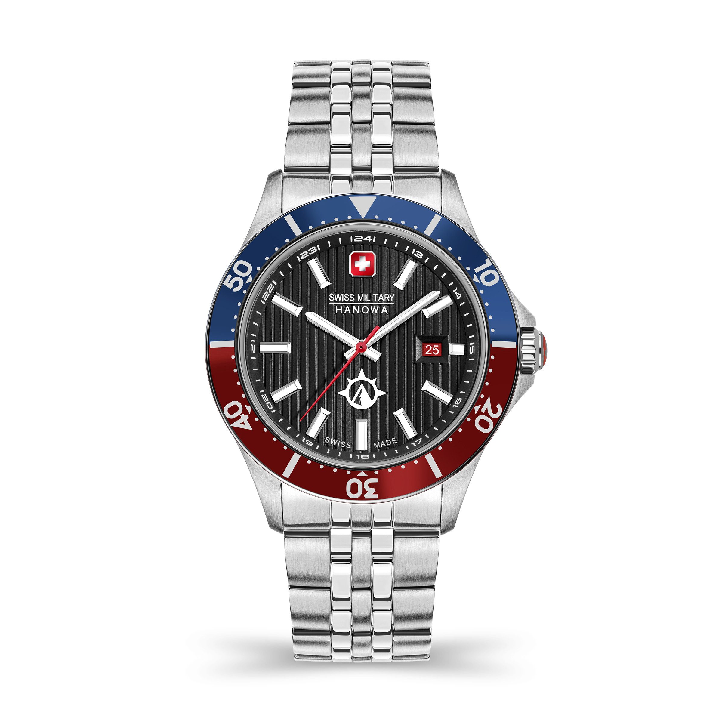Swiss Military Hanowa Quarzuhr Quarzuhr Herrenuhr 42 Quarz Herren