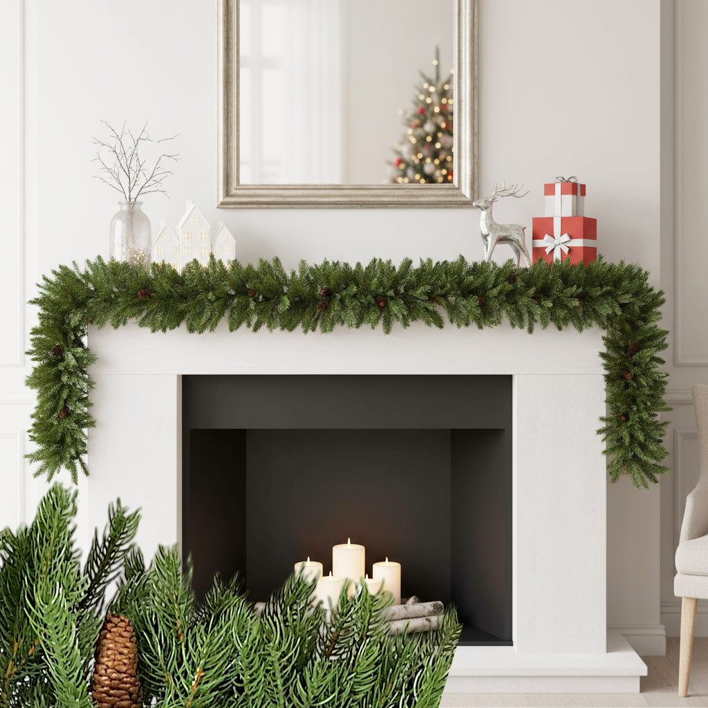 Kunstgirlande Weihnachtsgirlande 100% Spritzguss Nadeln Tannengirlande 270 günstig online kaufen