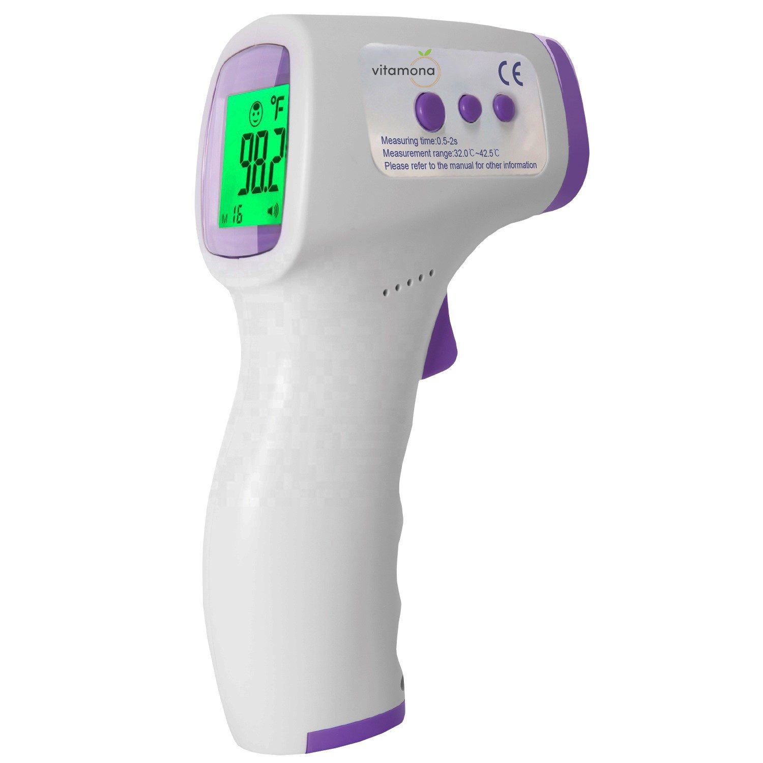 Stirn-Fieberthermometer Vitamona Fieberthermometer Kontaktlos Infrarot