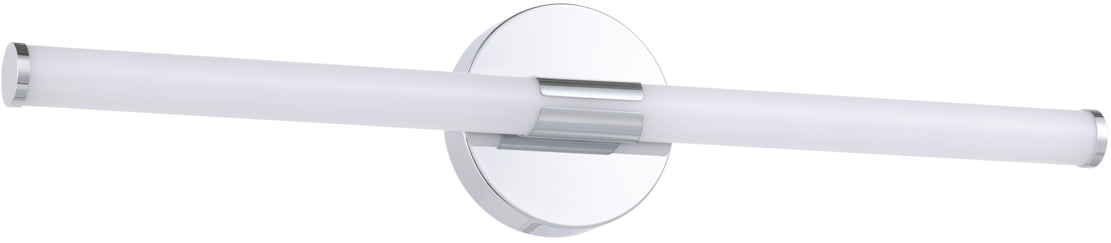 EGLO Spiegelleuchte RAMOLA Spiegellampe - Stahl - LED - 11W - IP44, Memoryfunktion, LED fest integriert, Kaltweiß, Neutralweiß, Warmweiß, Wandlampe, Badezimmerlampe, Bad, L60 x H12 x AL6,5 cm