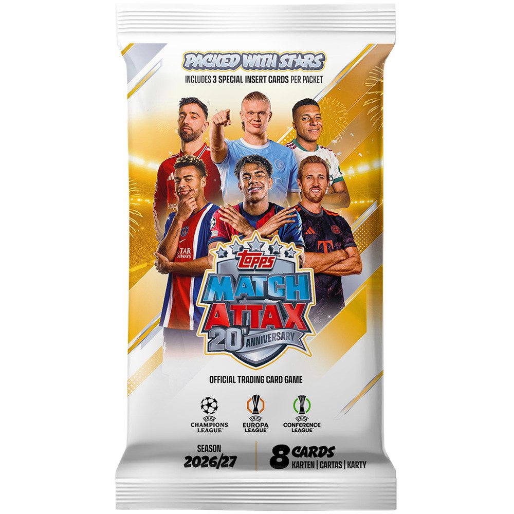 Topps Sammelkarte UCC Match Attax Champions League 2026/27 Trading Cards - 1 Booster