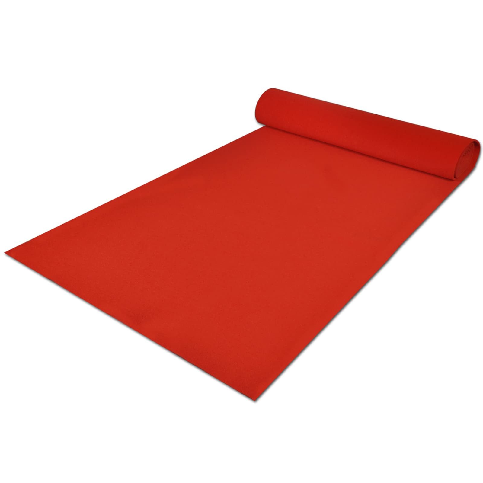 vidaXL Fußmatte Teppich Rot 1 x 5 m Polyester, Hütte