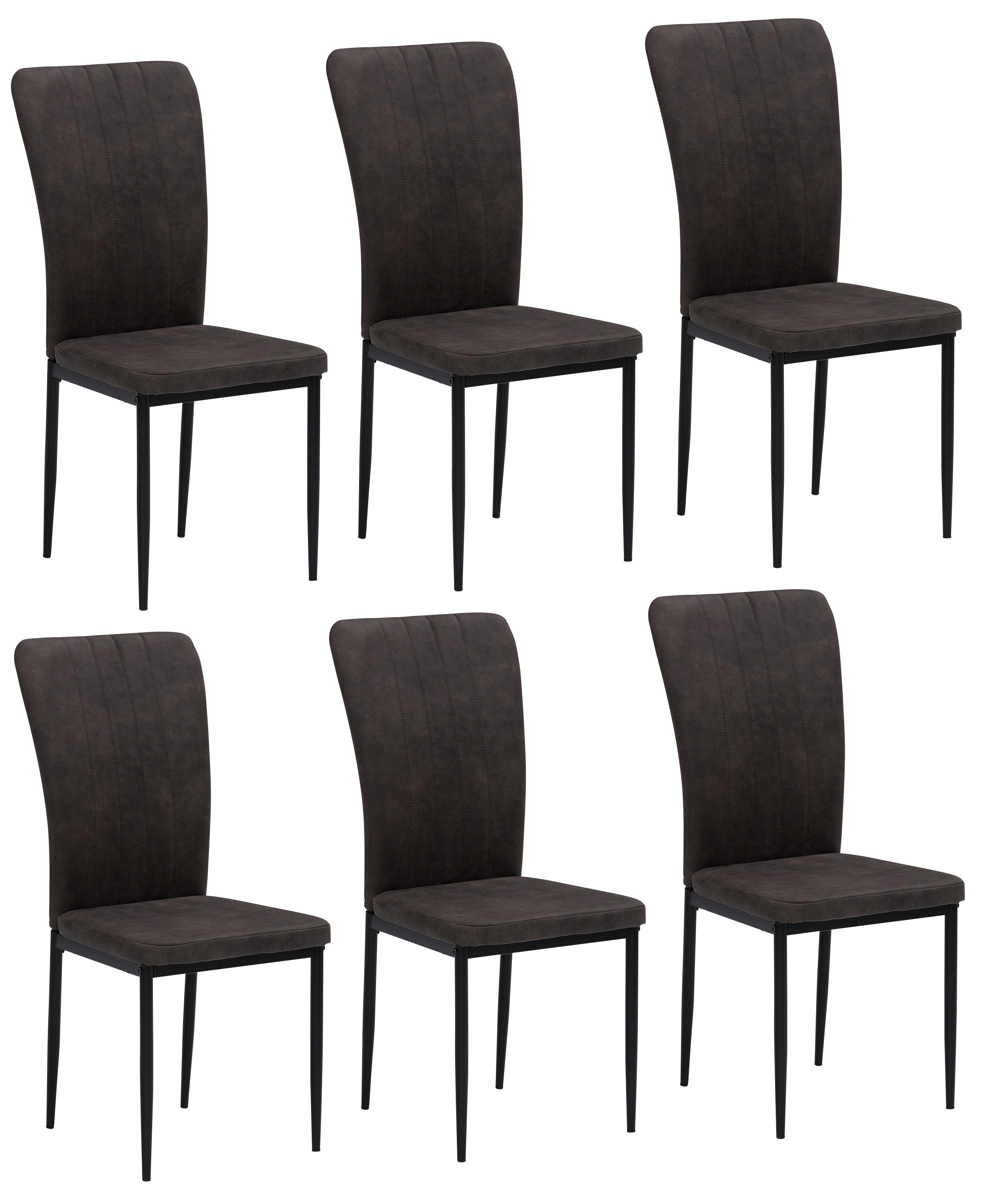 Home affaire 4-Fußstuhl Bergamo (Set, 6 günstig online kaufen