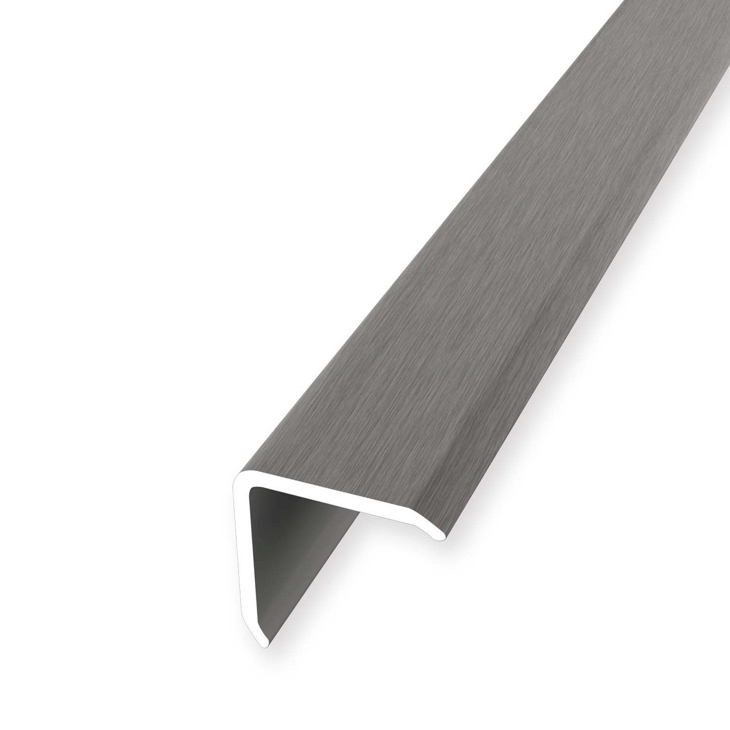 Küberit Eckprofil 20 x 20 x 2500 mm Aluminium Eckschutzwinkel Edelstahl Ungebohrt