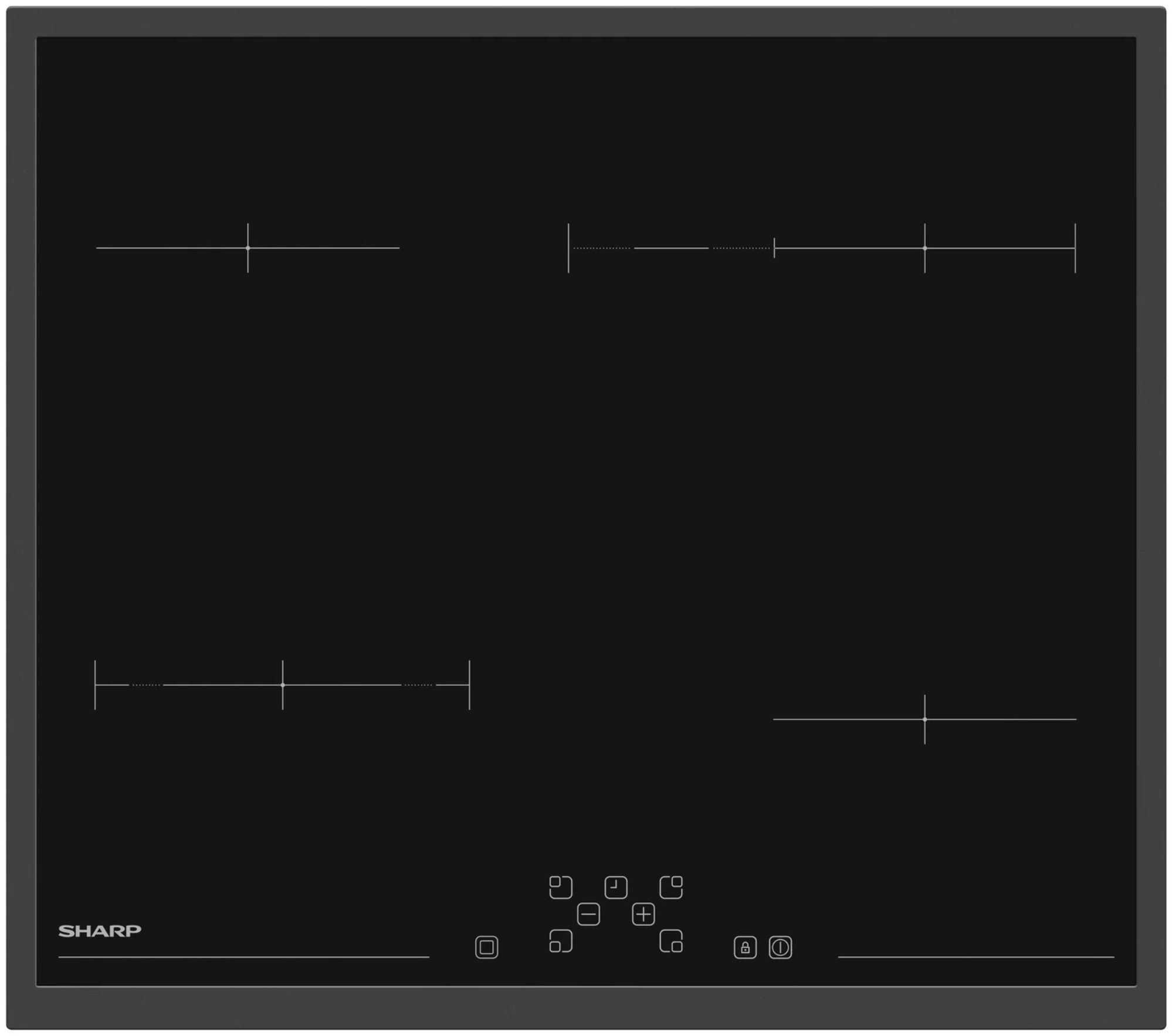 Sharp Elektro-Kochfeld KH6V09FTMIDE