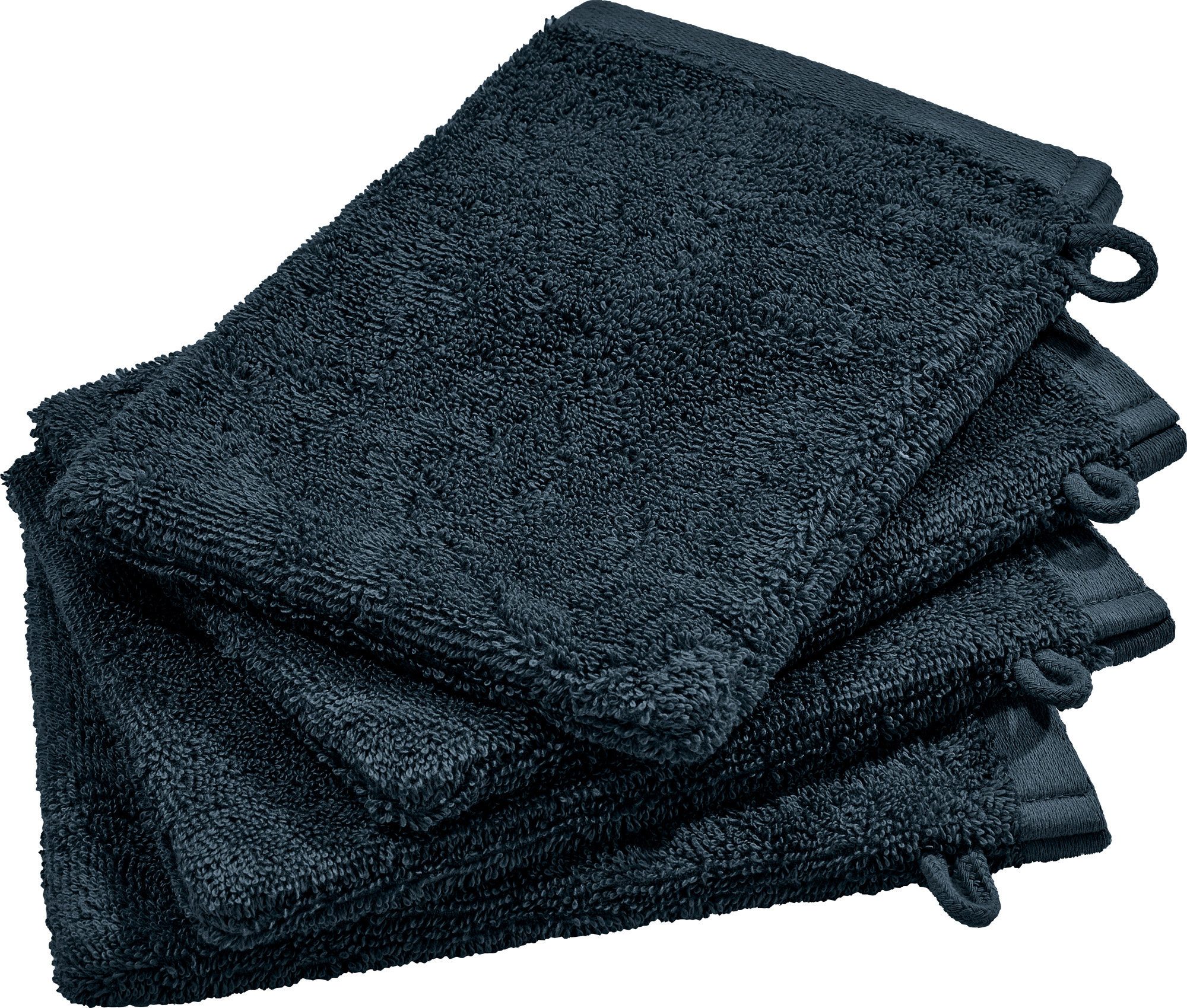 Erwin Müller Waschhandschuh Waschhandschuh "Sigmaringen" 4er-Pack, Frottier, Walk-Frottier Uni