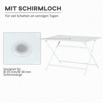 Outsunny Gartentisch Klapptisch