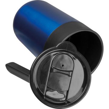 Macma Becher Doppelwandiger Trinkbecher aus Edelstahl / 400ml / Farbe: blau