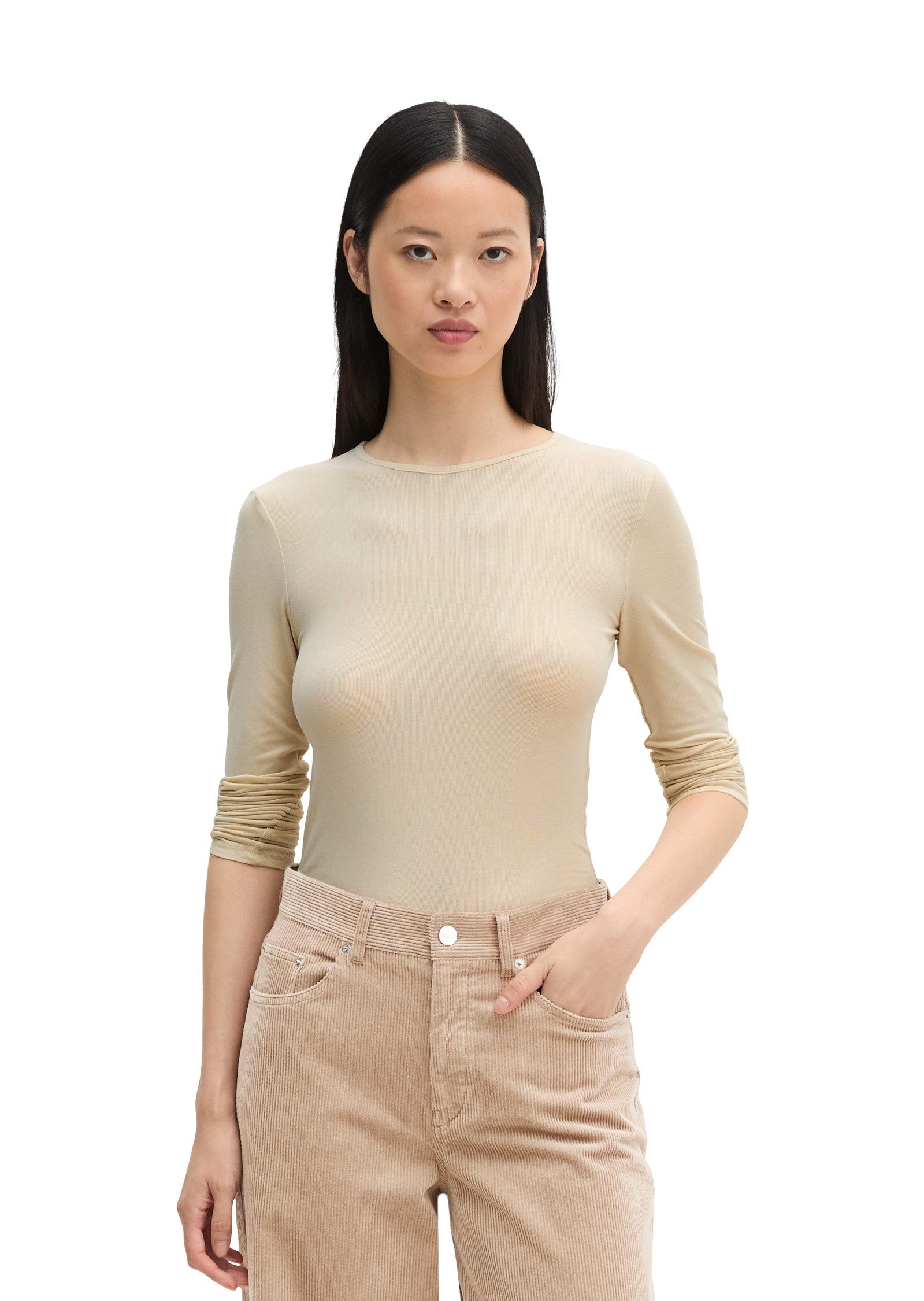 Marc O'Polo Langarmshirt aus TENCEL™ Modal-Stretch