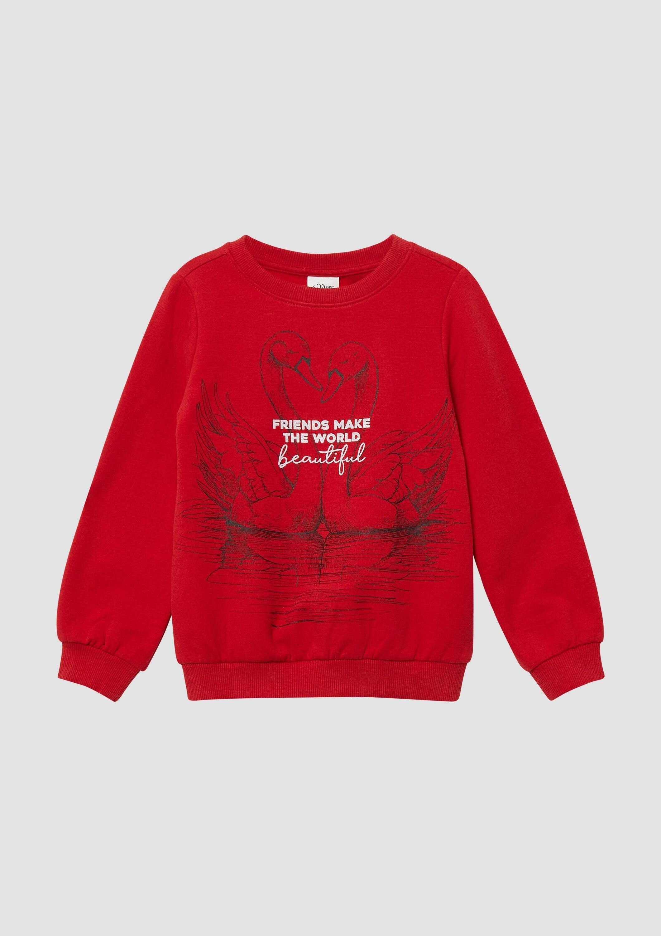 s.Oliver Sweatshirt Sweatshirt Kuscheliges Sweatshirt mit Glitzerprint