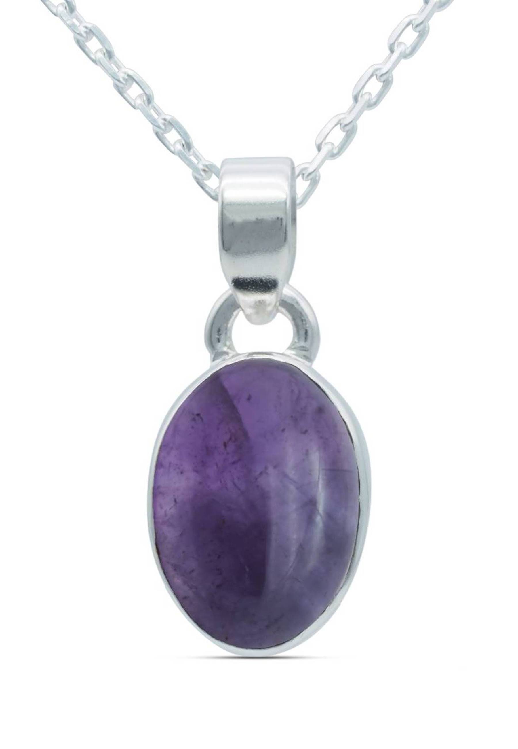 Kette SilbermitAmethyst 925er Anhänger mit mantraroma