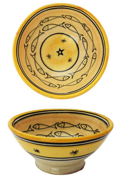 Marrakesch Orient & Mediterran Interior Dipschale »Orientalische Keramikschale Schale Müslischale Poisson Ø 15cm«, Handarbeit
