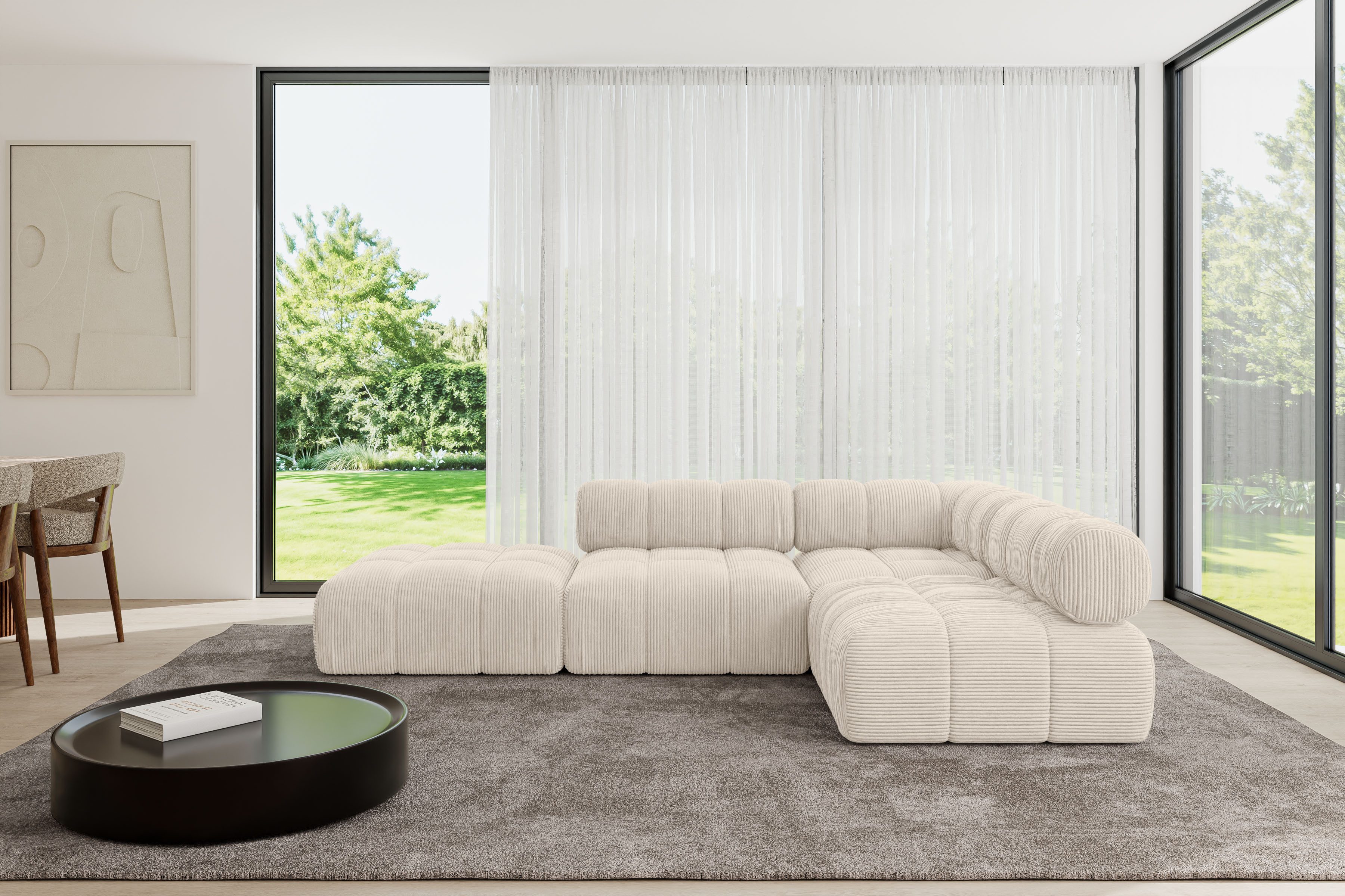 ALTDECOR Ecksofa Favio-L1, Sofa Praktische Bequeme Funktionsecke Couch L-Form Eckcouch, Corner Sofa U-Form Vielseitige Sofa Wohnlandschaft Wohnzimmer