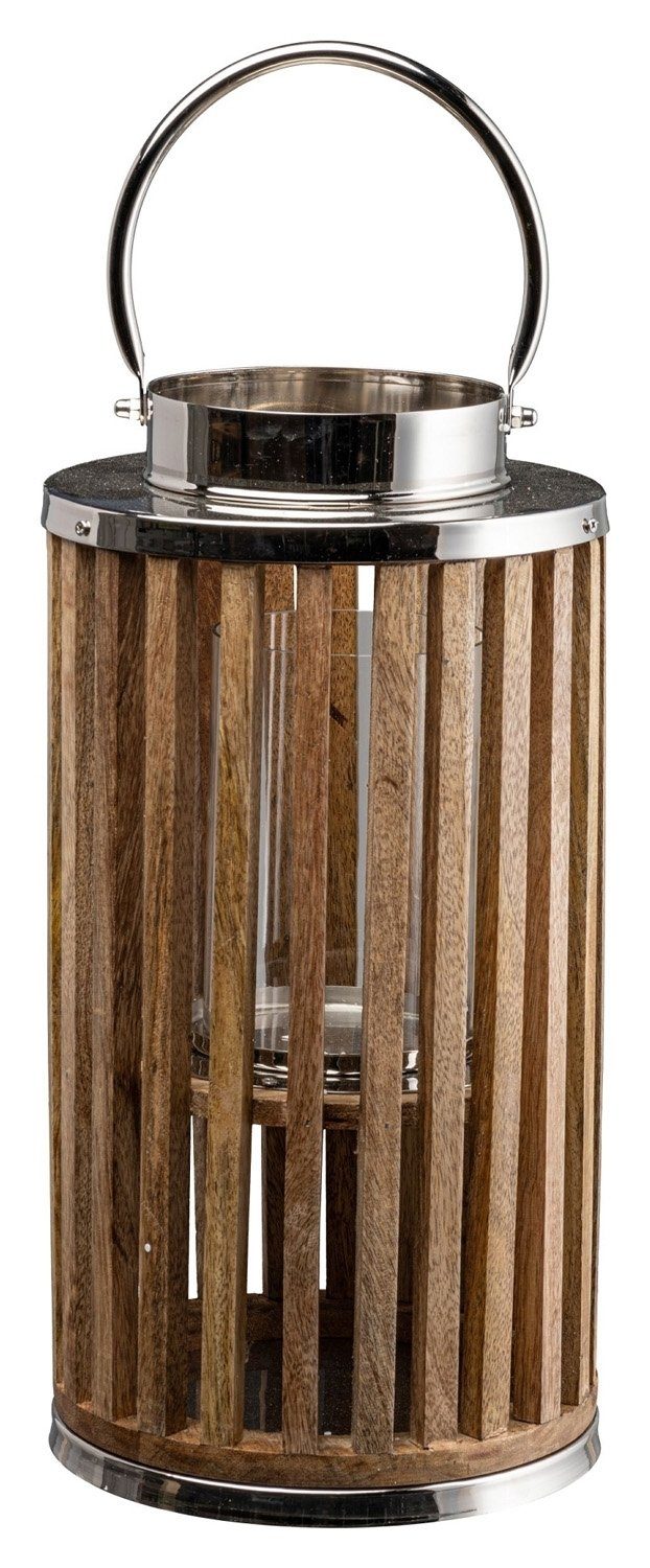 Kunstpflanze Laterne ROYAL, Braun, Ø 20 cm, Gasper, Höhe 40 cm