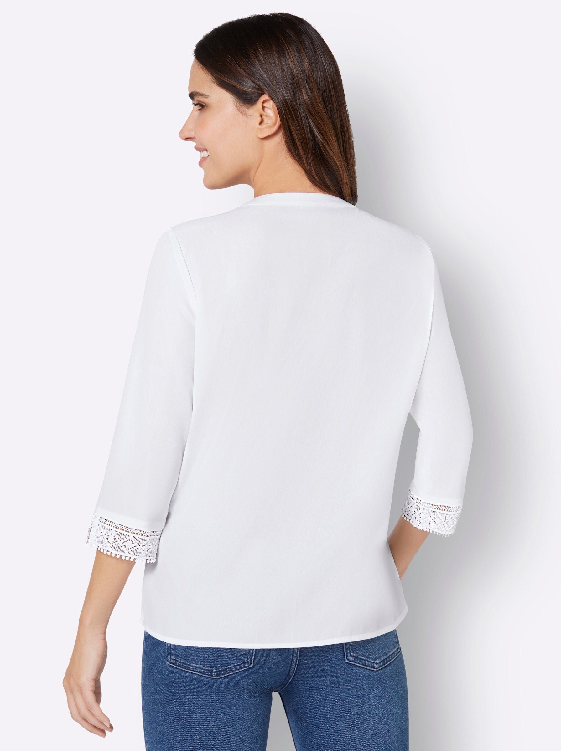 Sieh an! Klassische Bluse Schlupfbluse günstig online kaufen