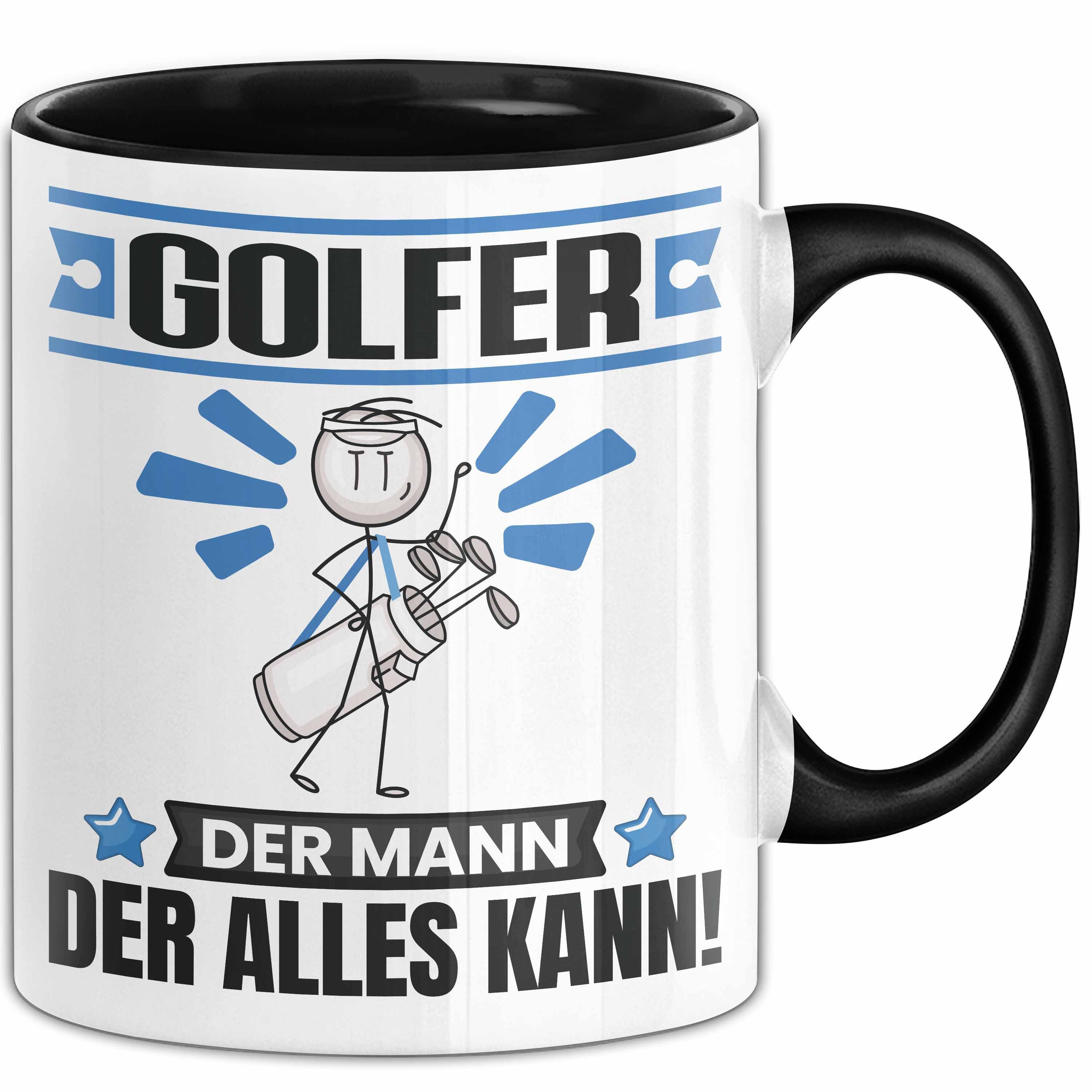 Trendation Tasse Golfer Tasse Geschenk für Golfer Der Mann Der Alles Kann Geschenkidee, Keramik