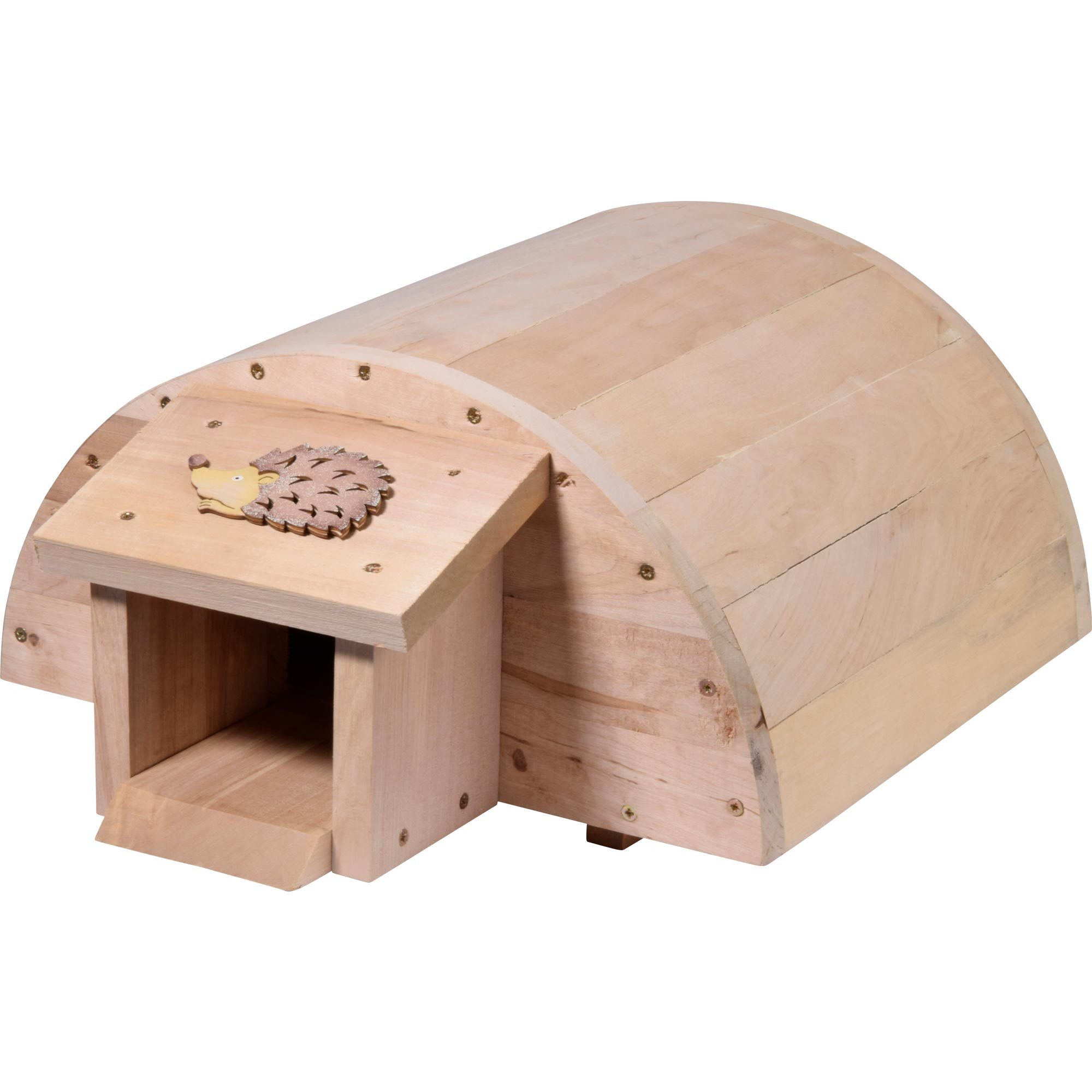 dobar Kleintierstall Igelhaus "Mecki"/"Meckine" als Igelfutterhaus und Igelschlafhaus