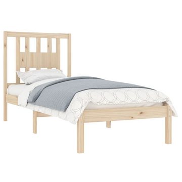 vidaXL Bett Massivholzbett 75x190 cm