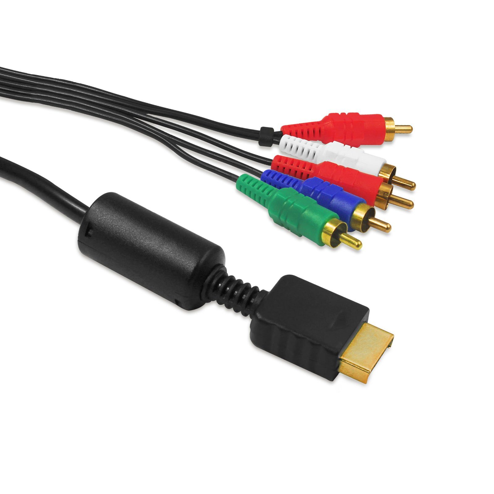 EAXUS HD Component YUV Kabel Geeignet für PS3 & PS2 Audio- & Video-Kabel,  MultiOut, Component-Video, Audio, (150 cm), Komponentenkabel für  PlayStation 3 & 2, Vergoldet