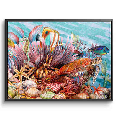 DOTCOMCANVAS® Leinwandbild Tropical Sea, Leinwandbild Tropical Sea Korallen Fische tropische See Wandbild