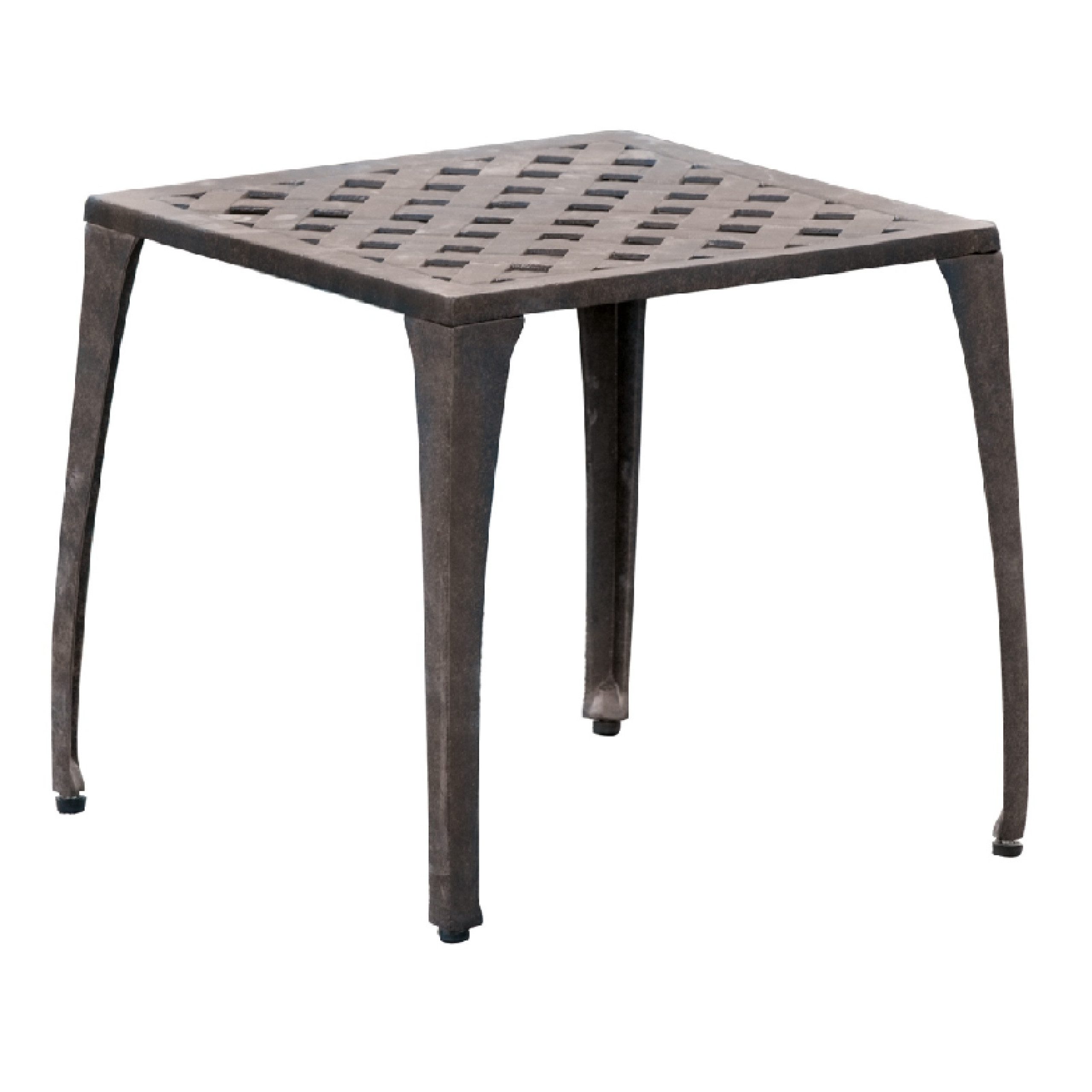 Inko Beistelltisch Inko Duke/Nexus Fußhocker Alu-Guss 45x45x44 cm Sitzhocker Tisch 2