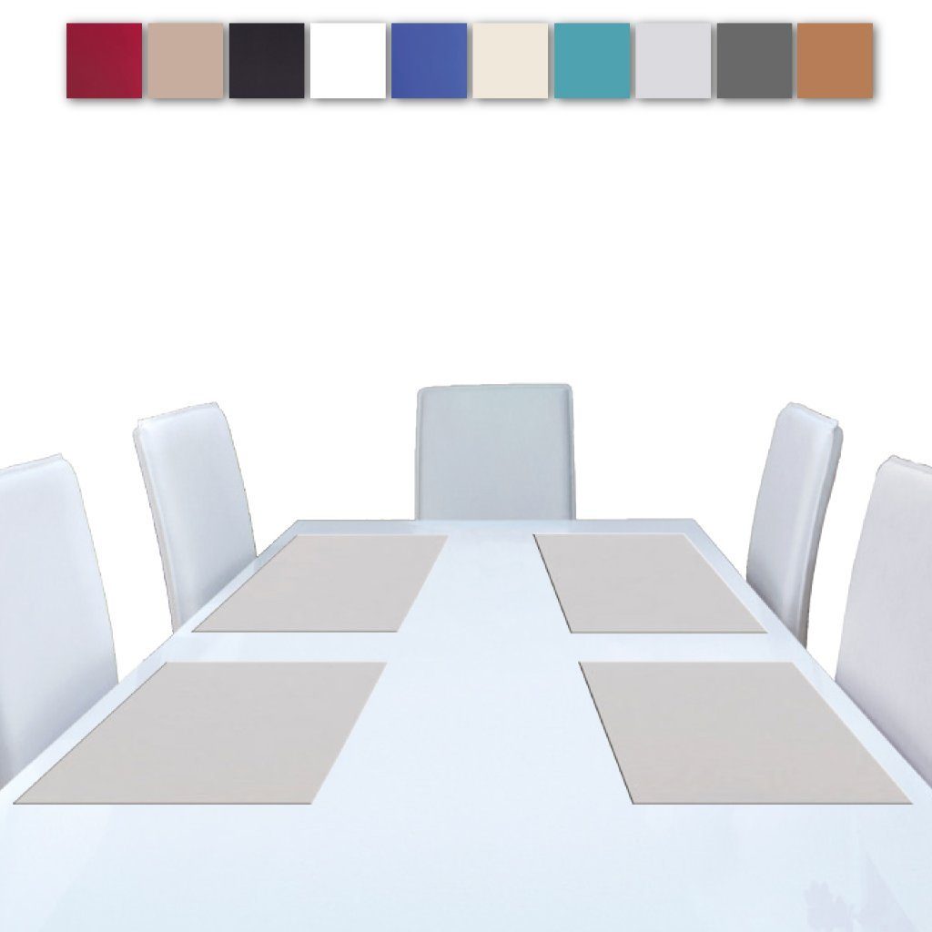 Platzset, Ellen, Bestlivings, (1-St), Essunterlage Platzdecke Tischschutz Dekoration Tischmatte in versch. Ausführungen Hellgrau