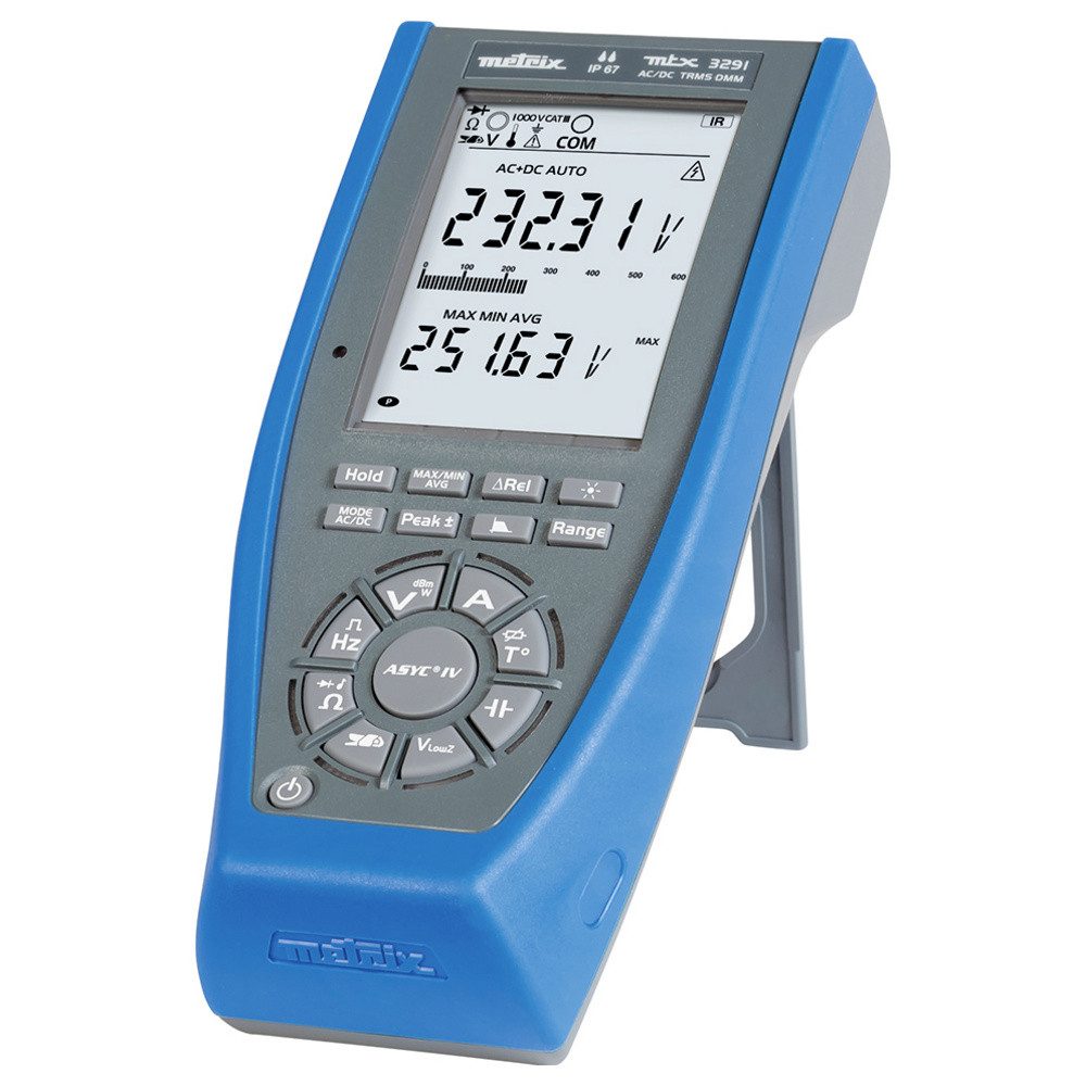 METRIX Spannungsprüfer Metrix MTX 3291 Hand-Multimeter digital CAT III 1000 V, CAT IV 600 V, (MTX 3291)