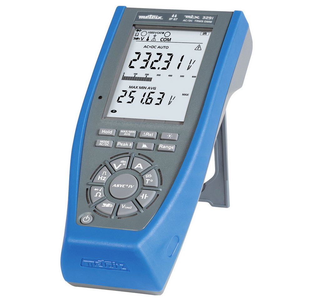 Thumbnail - METRIX Spannungsprüfer Metrix MTX 3291 Hand-Multimeter digital CAT III 1000 V, CAT IV 600 V, (MTX 3291)