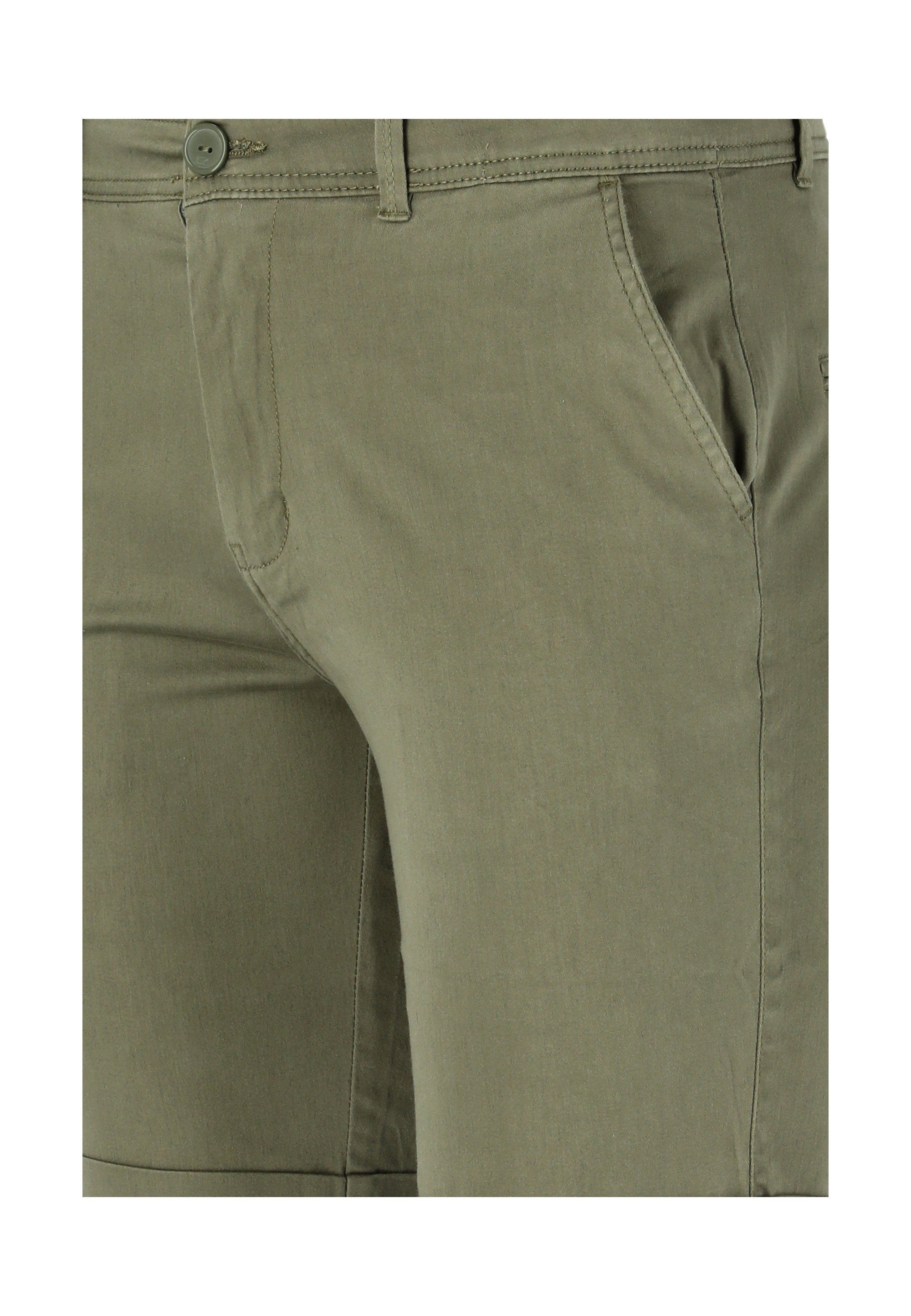 Jerryne Seitentaschen Shorts CRUZ mit olivgrün praktischen