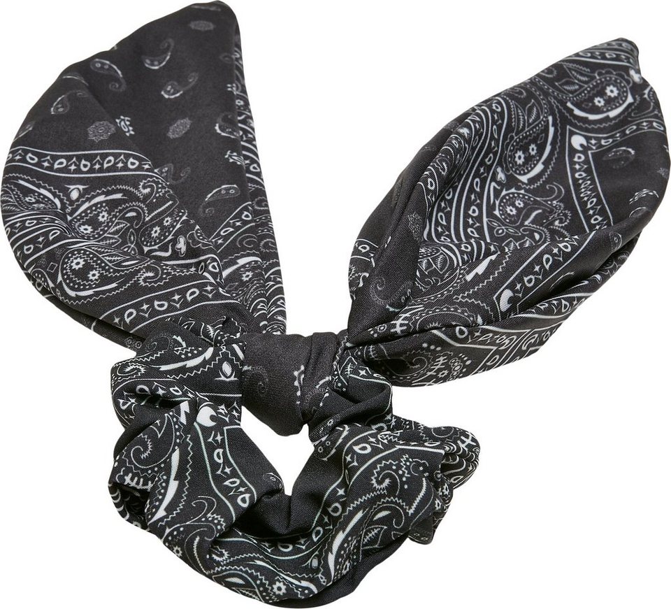 URBAN CLASSICS Schmuckset Accessoires Bandana Print Scrunchies With XXL Bow  2-Pack (1-tlg)