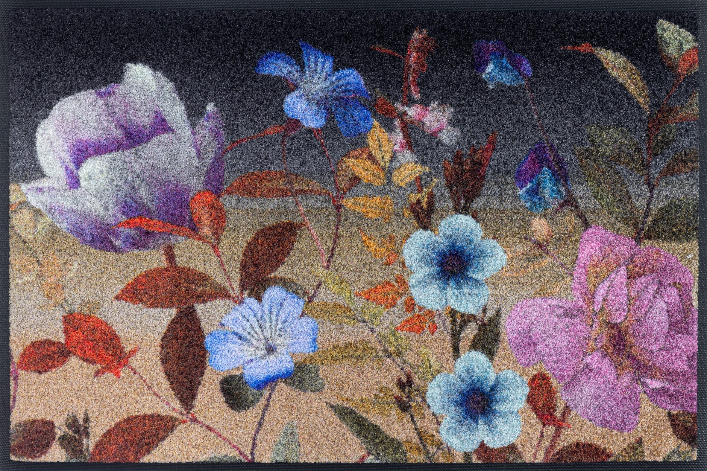 wash+dry by Kleen-Tex Fußmatte Midnight Blooms, rechteckig, Höhe: 7 mm