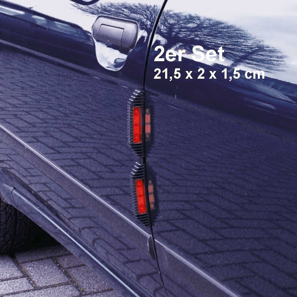 CAR POINT Reflektorband Türkantenschutz mit Reflektoren Auto Türschutz,  (Set, 2 St), Stoßschutz zum Aufstecken